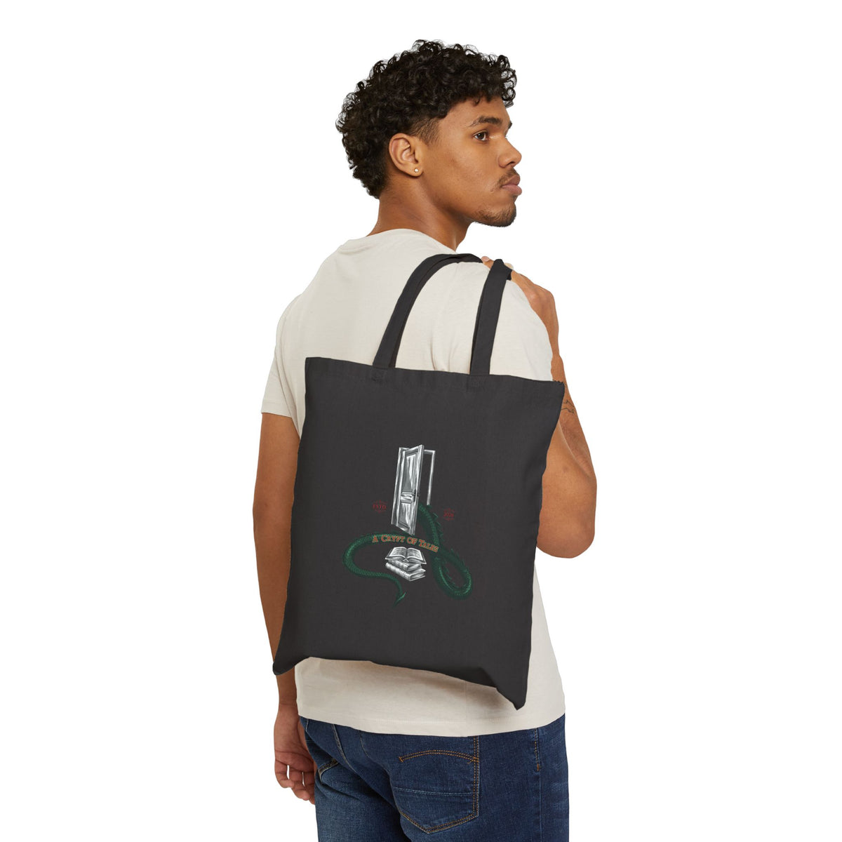 Canvas Tote Bag — A Crypt of Tales Branded Tote
