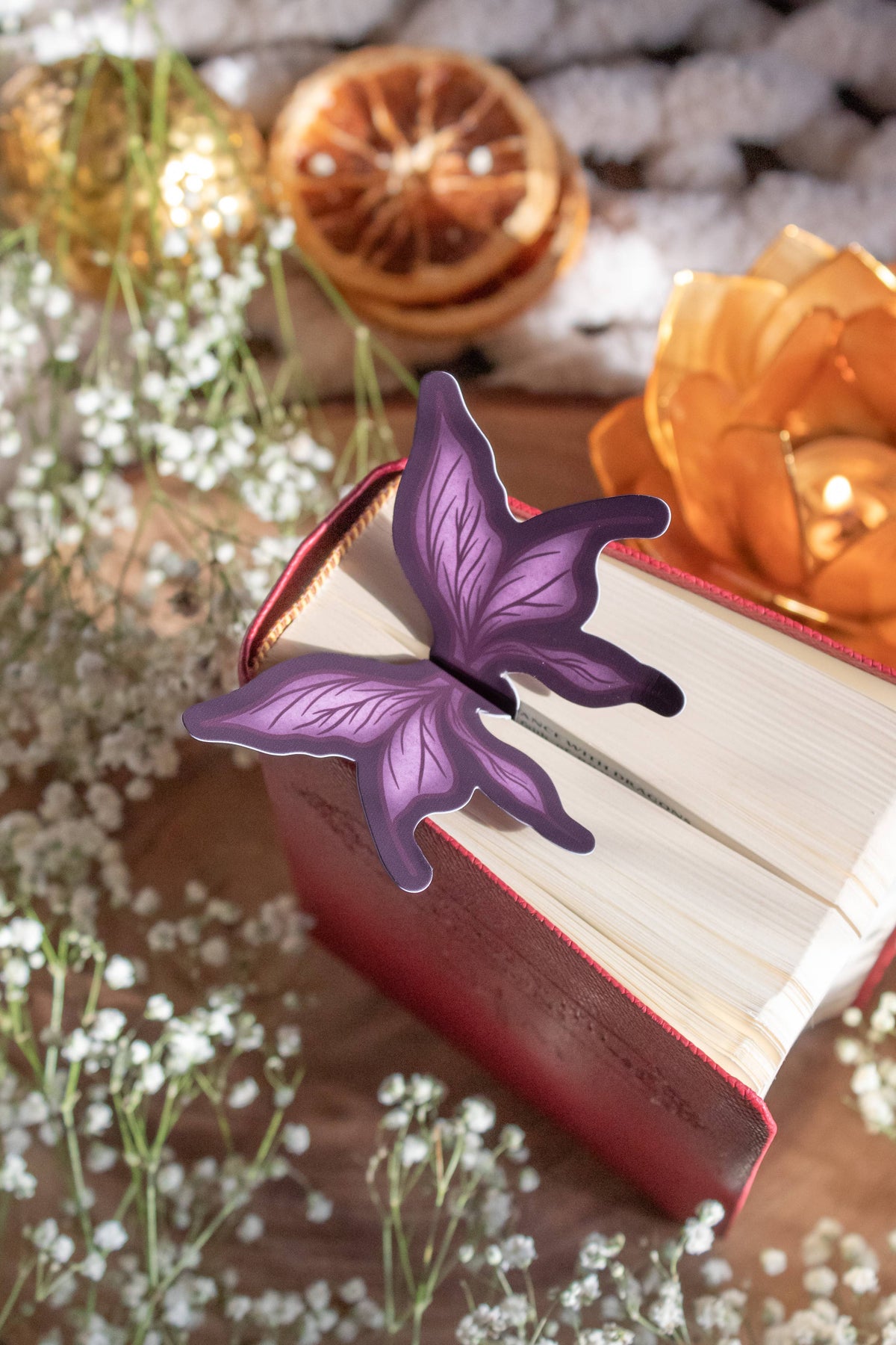 3D Dark Faerie Wings Die-Cut Bookmark