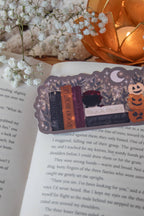 Spooky Cute Halloween Bookshelf Die-Cut Bookmark