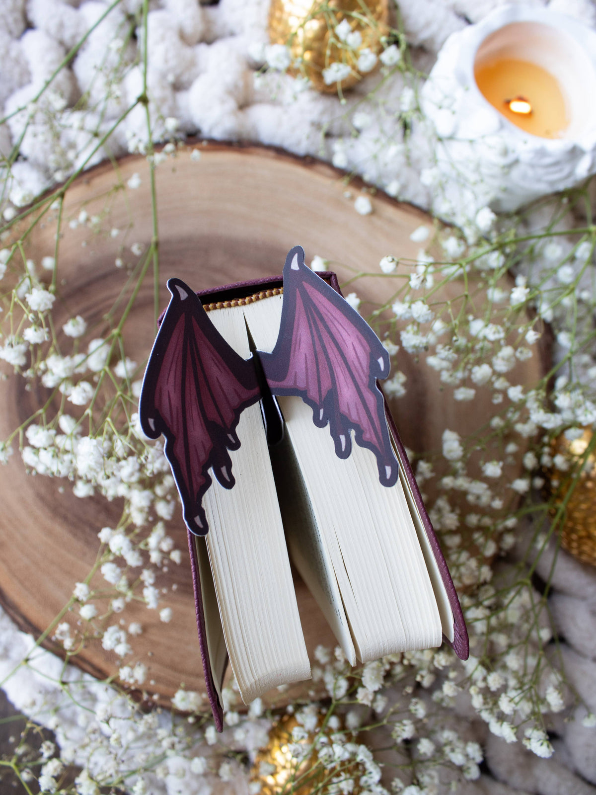 3D Dragon Wings Die-Cut Bookmark
