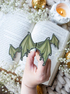 3D Dragon Wings Die-Cut Bookmark