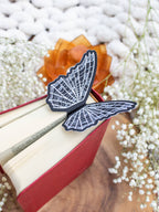 3D Spooky Spiderweb Butterfly Wings Die-Cut Bookmark