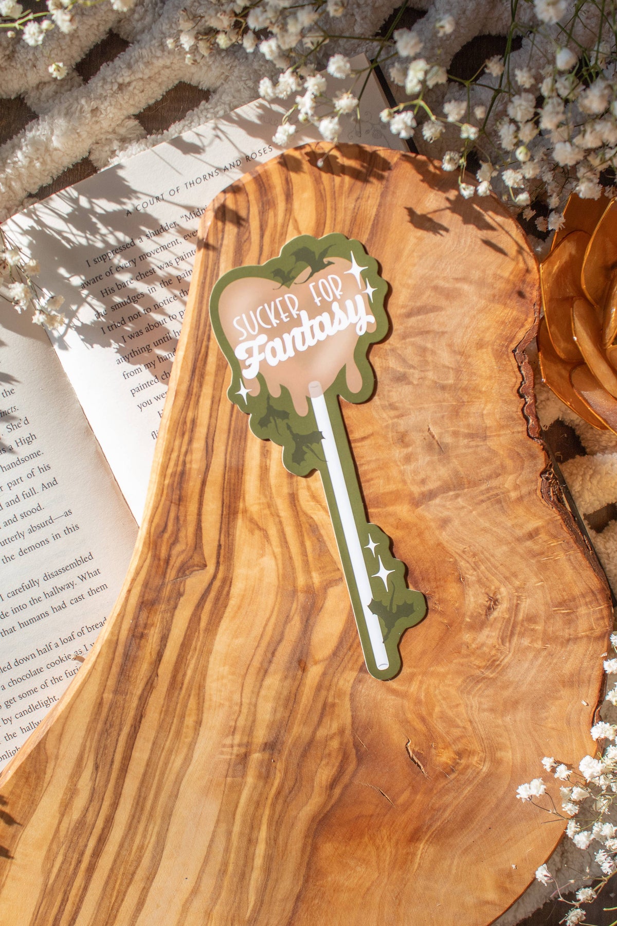 Sucker for Fantasy Die-Cut Bookmark