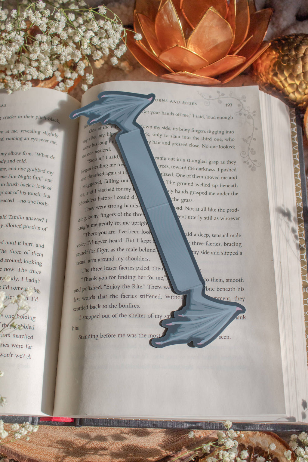 3D Dragon Wings Die-Cut Bookmark