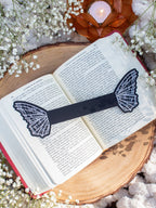 3D Spooky Spiderweb Butterfly Wings Die-Cut Bookmark