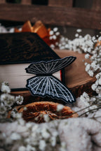 3D Spooky Spiderweb Butterfly Wings Die-Cut Bookmark