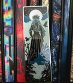 Horror Themed Woman in Black Veil Enamel Bookmark