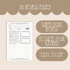 6"x9" Reading Journal with 50 Review Pages | Book Dragons