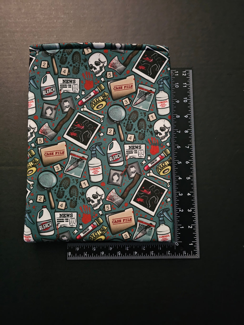 True Crime Themed Book Sleeve