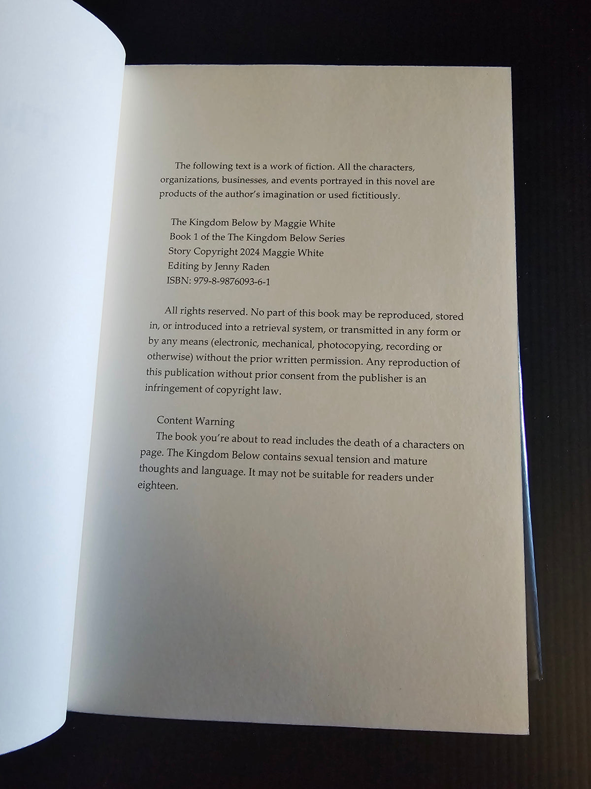The Kingdom Below - Author's Edition