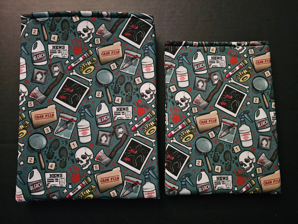 True Crime Themed Book Sleeve