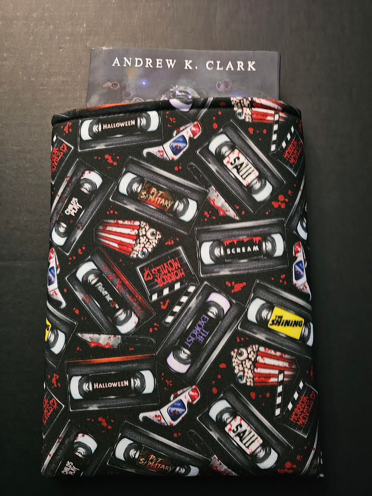 Scary Movie Themed Book Sleeve