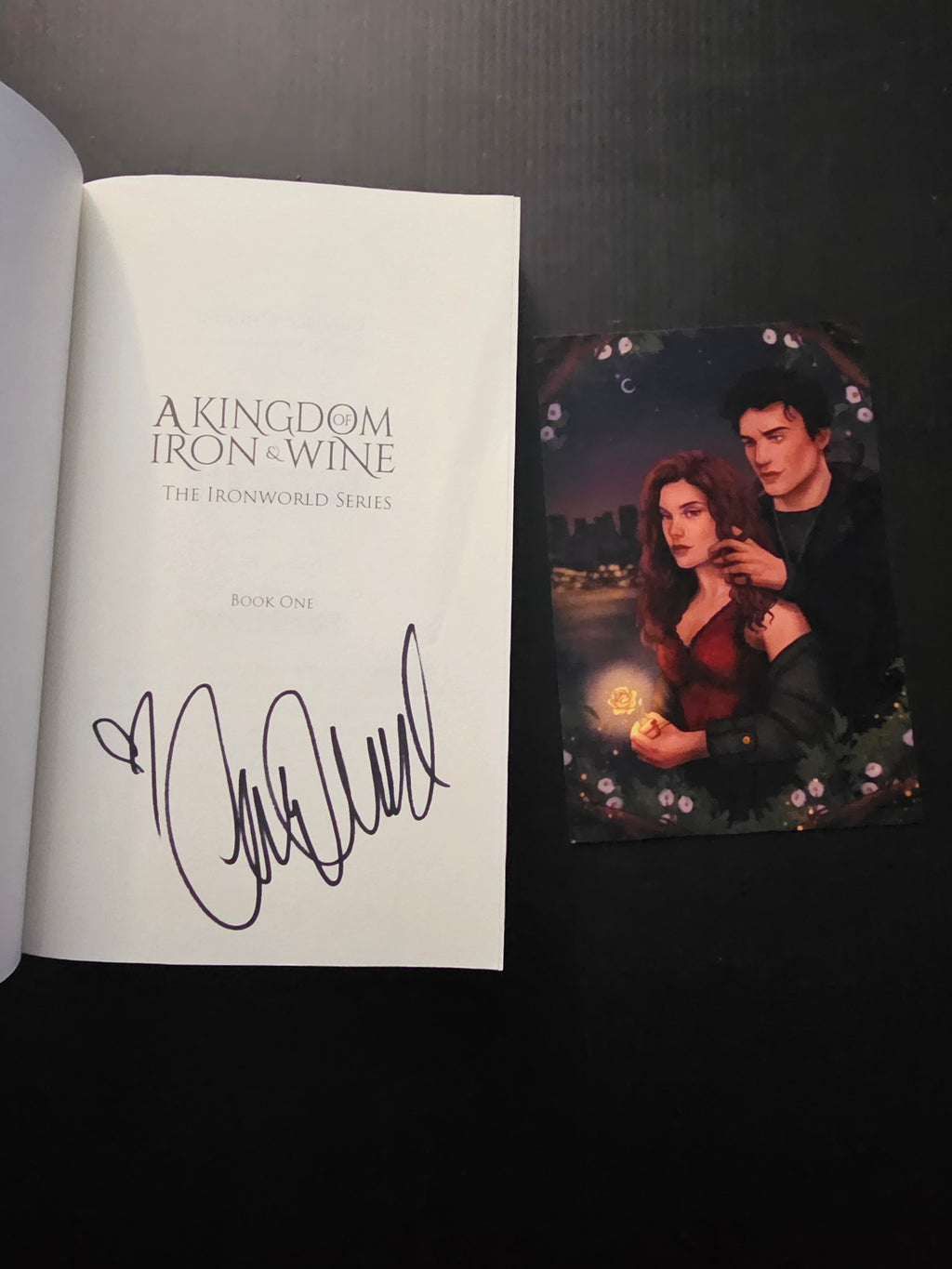 Set: A Court of Blood & Bone, A Kingdom of Iron & Wine, A Throne of Burning Embers - Signed