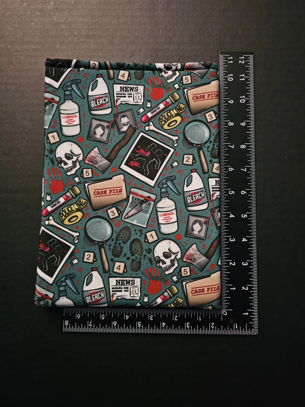 True Crime Themed Book Sleeve