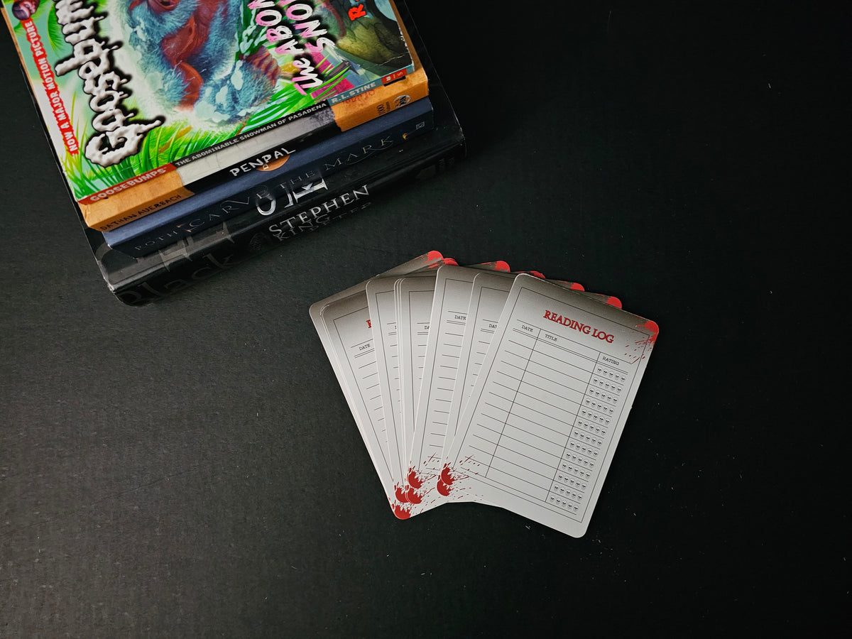 The Sarcophagus Splatter Reading Log Card