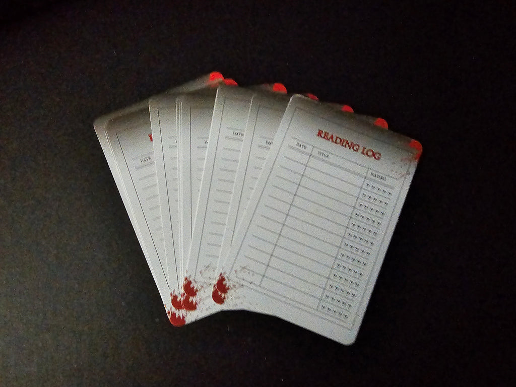 The Sarcophagus Splatter Reading Log Card